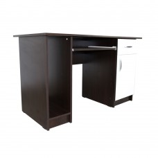 Birou Nero cu 1 usa si 1 sertar, Wenge/Fildes, 120 x 74 x 60 cm